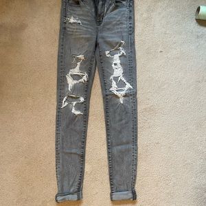 womens american eagle super hi rise jegging